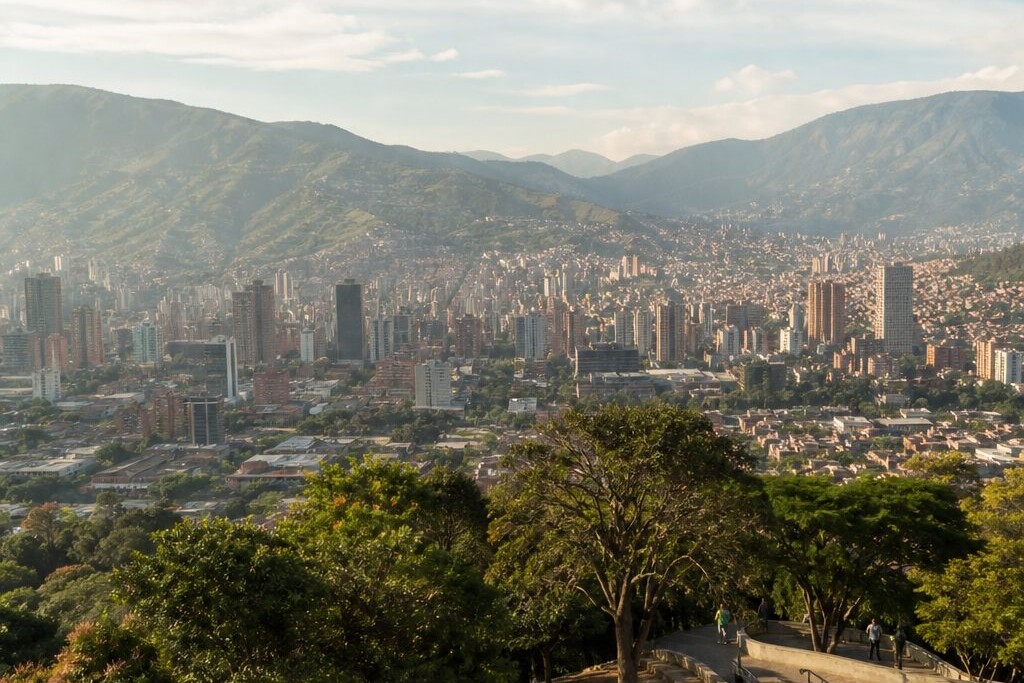Medellín cityscape from Cerro Nutibara